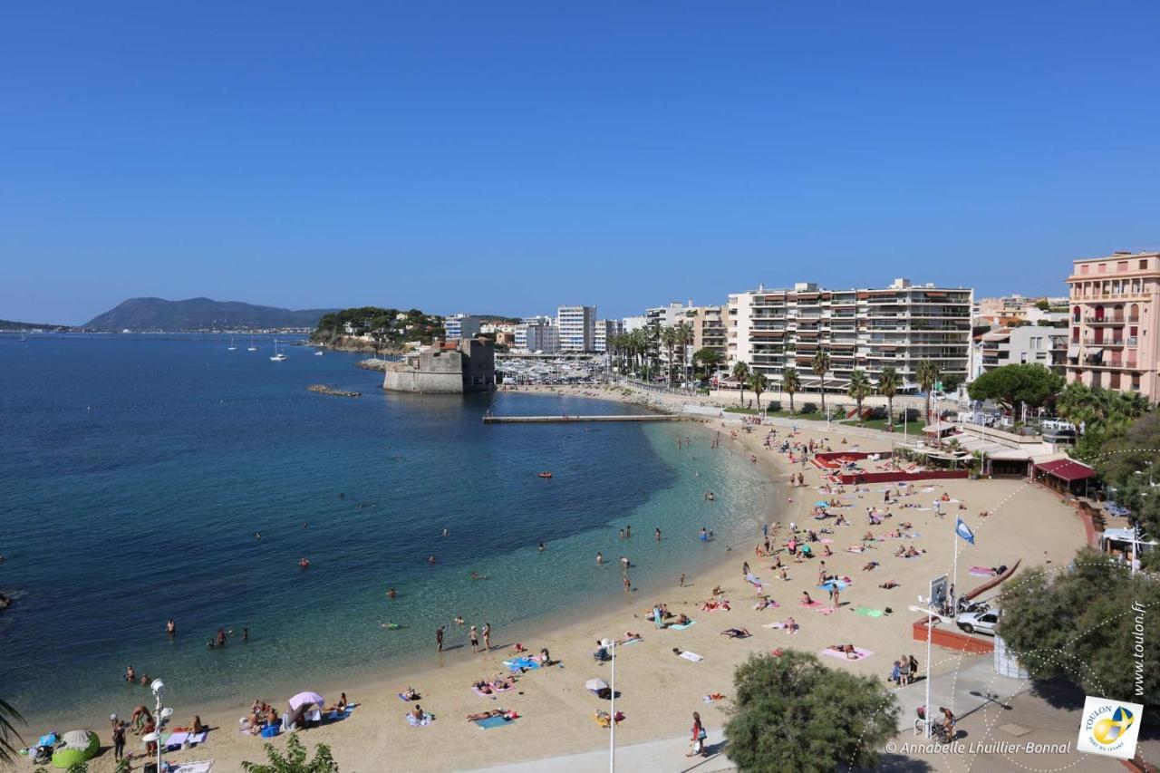 Bel Appartement T3 Mourillon A 5 Min Des Plages - Vue Mer Тулон Екстериор снимка